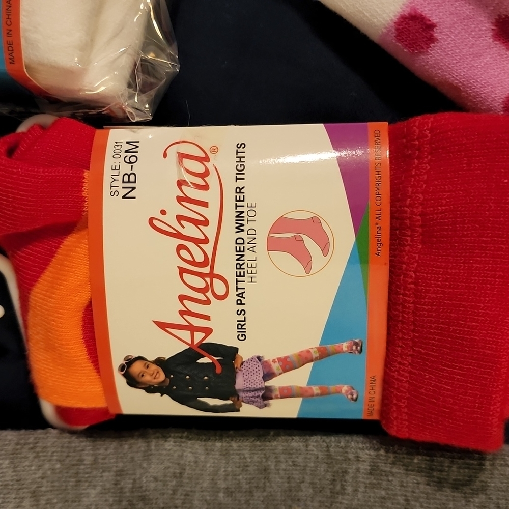 Girls tights 0-6 months